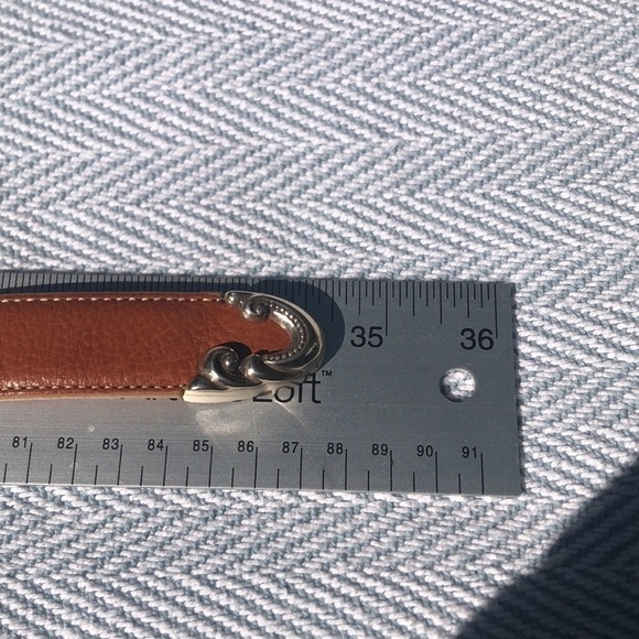 Coldwater Creek brown belt Small Goldtone hardware Used 34 1/2” Length - Picture 12 of 12